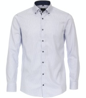 Modern Fit Micro Print Shirt Navy/White